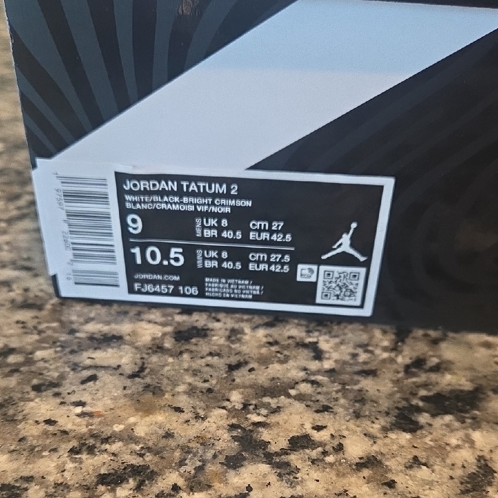 NWT In Original Box-Jordan Tatum 2 in White and Black
